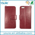 Custom Leather Wallet Phone Case With Mirror Card